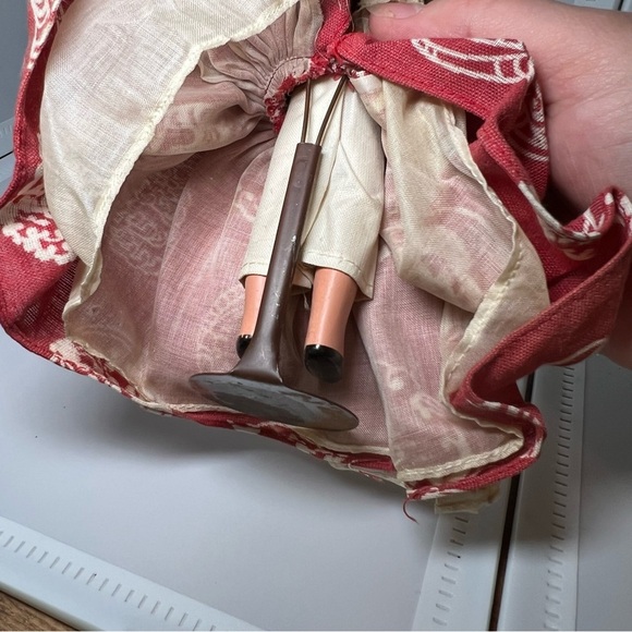 Vintage Storybook Dolls Sleepy Eyes Porcelain With Stands 5” - Picture 13 of 14